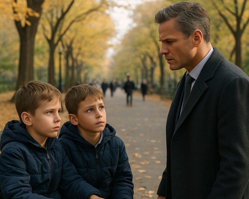 Un milionario si fermò di colpo quando vide due gemelli vendere la loro macchinina preferita per salvare la madre. Ciò che fece dopo sorprese tutti.