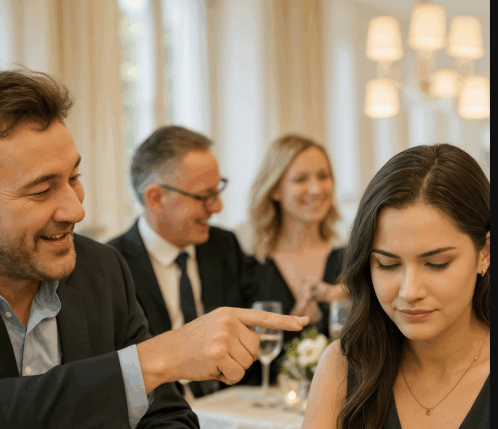 Mio marito, ubriaco, ha cercato di umiliarmi davanti ai suoi colleghi.