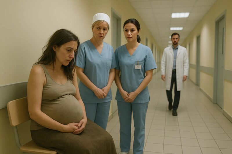 Una donna incinta senza fissa dimora si è ritrovata proprio davanti alle porte del reparto maternità