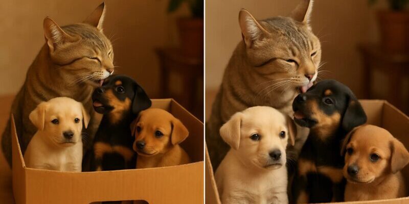 Dopo che il mio gatto ha portato a casa dei cuccioli da chissà dove, un agente di polizia ha bussato alla porta.