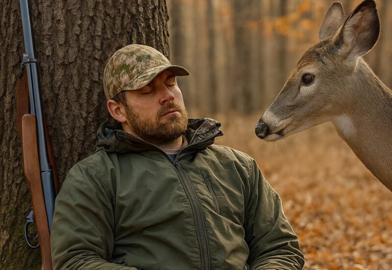 Un uomo entrò nella foresta per cacciare i cervi, ma si addormentò sotto un albero per la stanchezza: ciò che un piccolo cervo fece mentre l’uomo dormiva lo sconvolse.