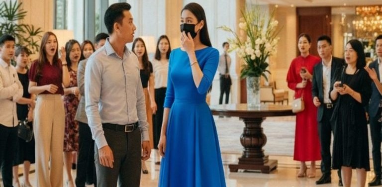 Andando a una festa in un hotel a 5 stelle, il marito disse alla moglie che era una cameriera. Quando lei si tolse la mascherina, tutti rimasero scioccati e il marito se ne pentì per il resto della sua vita…