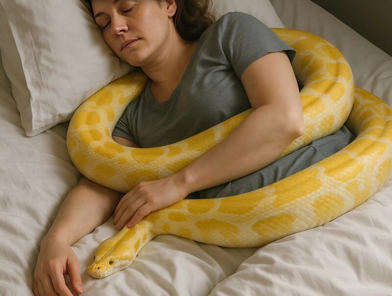 Una ragazza teneva in casa un enorme pitone: un giorno il serpente cominciò a comportarsi in modo strano, smise di mangiare e si avvolse attorno alla vita della proprietaria. A quel punto la ragazza scoprì qualcosa di terribile al riguardo.