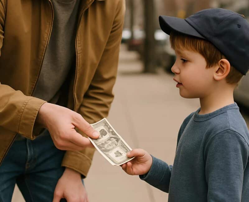 Un bambino di sette anni mi ha chiesto dei soldi per strada e quello che ha speso mi ha lasciato paralizzato dallo shock