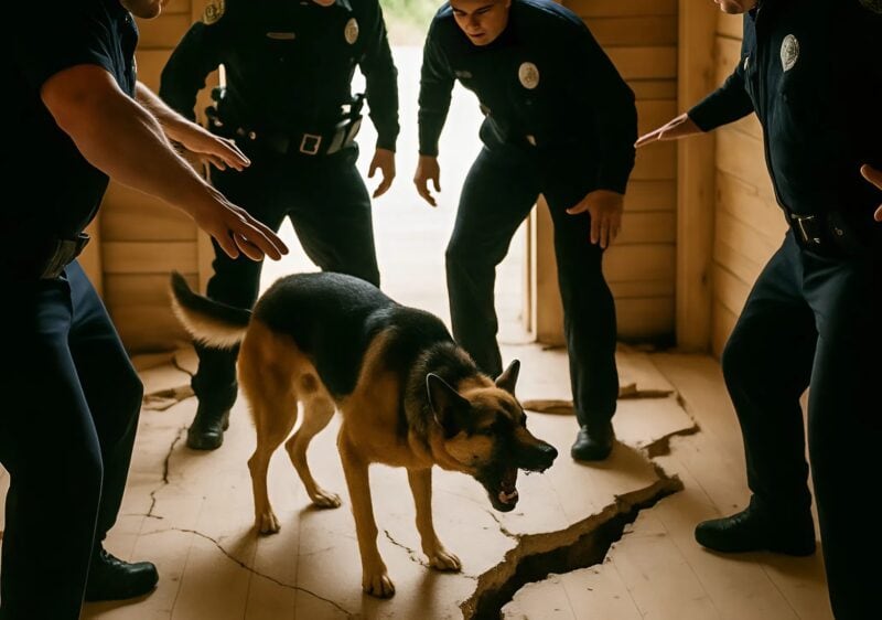 I vicini hanno sentito strani rumori provenire dalla casa distrutta e, quando è arrivata la polizia, hanno trovato qualcosa di terribile all’interno dell’abitazione.