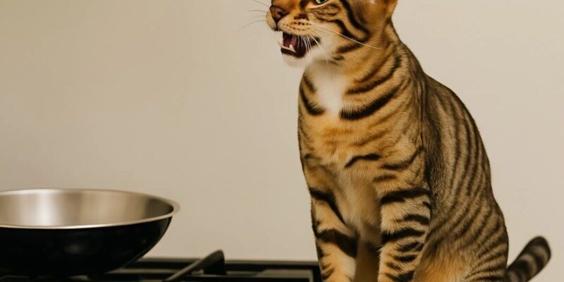 Mon chat n’a pas quitté la cuisine de toute la journée, assis sur la cuisinière à gaz en miaulant : j’ai été horrifiée quand j’ai compris la raison de son comportement étrange