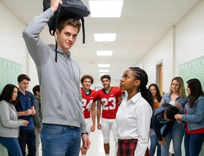 Pensava che sarebbe stata una preda facile, finché un semplice movimento non cambiò la storia e l’intero corridoio lo vide ammutolire.