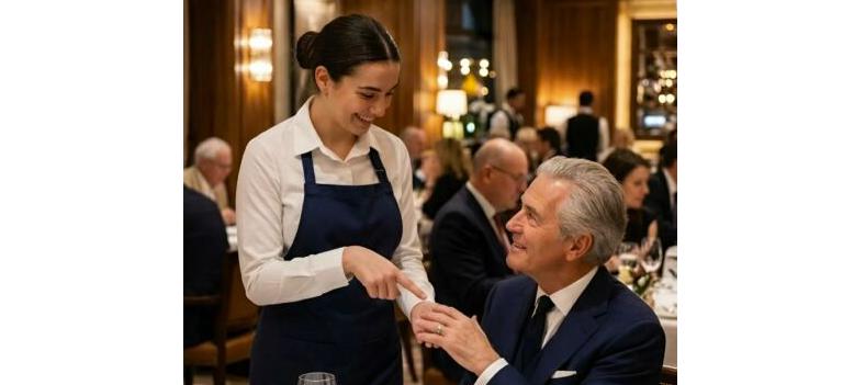 «Mia madre possiede un anello identico al suo», disse la giovane cameriera con un filo di voce, fissando quel gioiello come se fosse la chiave di un enigma rimasto irrisolto per tutta la sua vita.