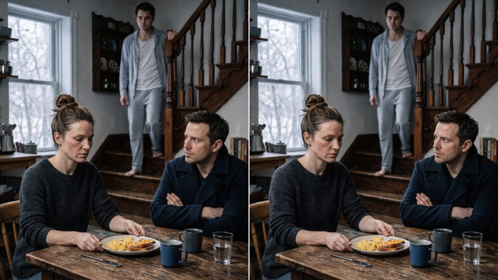 „Nachdem er mich geschlagen hatte, ging er ruhig zum Frühstück hinunter… doch er wurde plötzlich blass, als er sah, wer bereits am Tisch saß und auf ihn wartete.“