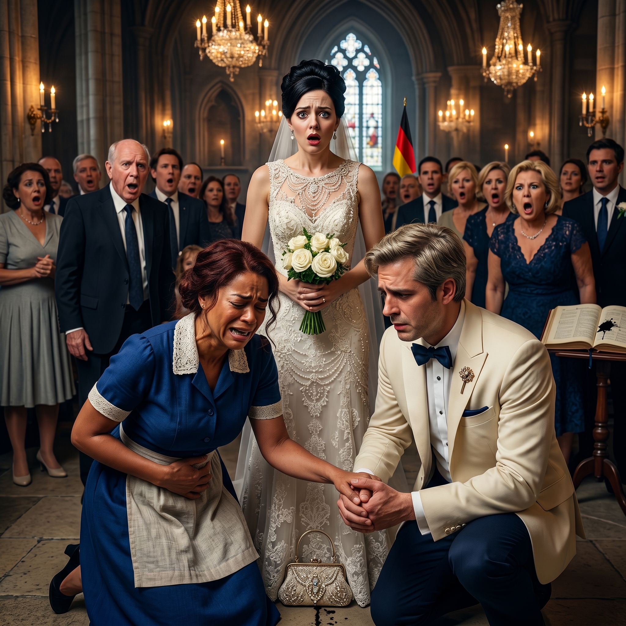 Millionärsgattin zwingt schwangere Haushälterin zum Singen bei der Hochzeit – Seine Reaktion schockierte alle