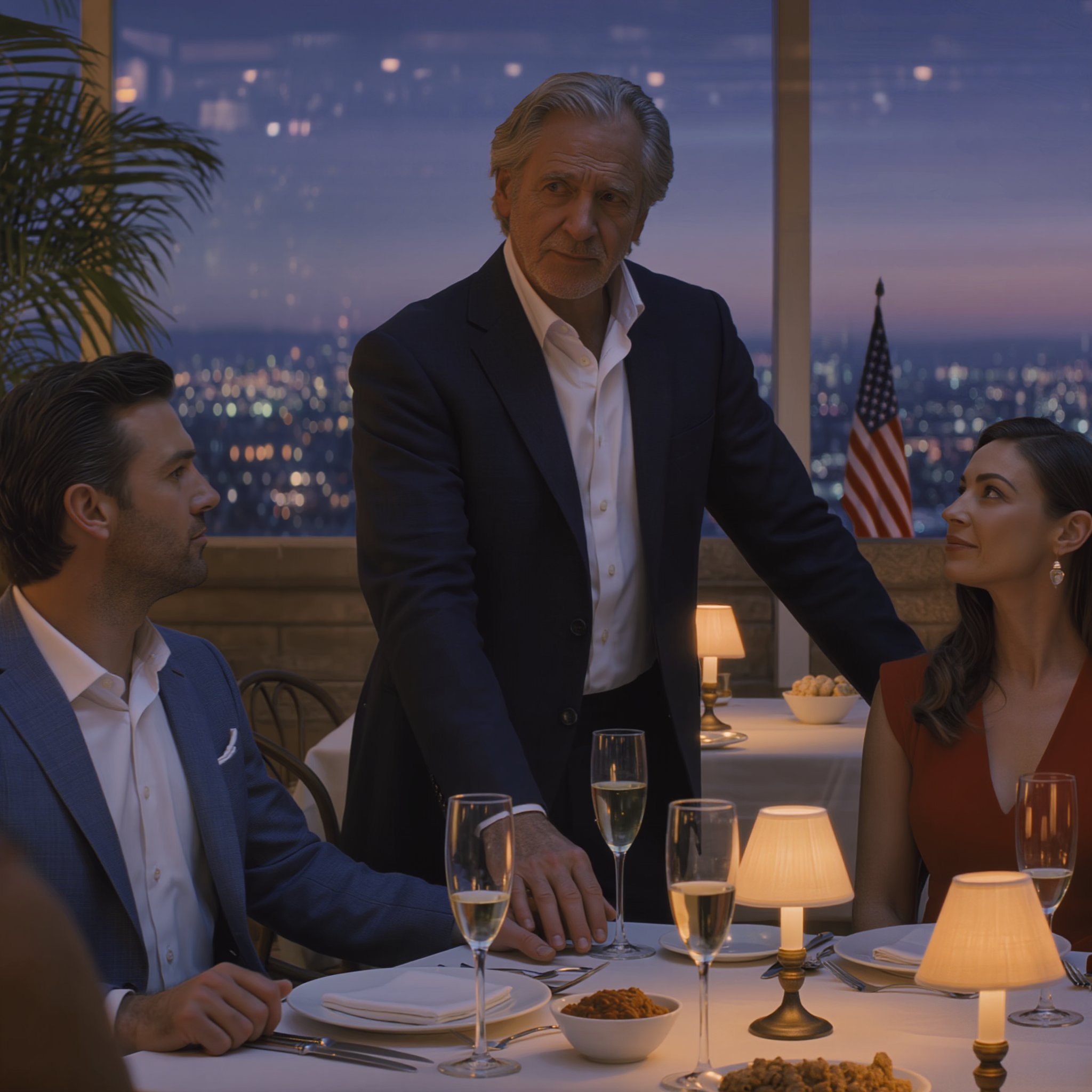 Ho venduto la mia azienda per 60 milioni di dollari e ho deciso di festeggiare con mia figlia e suo marito. Siamo andati nel ristorante più esclusivo della città. Mentre mi allontanavo per rispondere a una telefonata, un cameriere si è avvicinato silenziosamente e mi ha detto: “Signore… credo che sua figlia le abbia messo qualcosa nel bicchiere”. Sono tornato indietro, ho mantenuto la calma e ho scambiato i nostri drink. Quindici minuti dopo…
